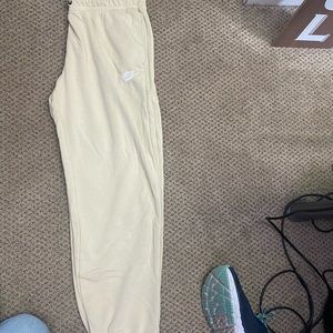 Cream Nike Sweatpants